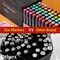 ATOPSTAR 80 Colors Alcohol Markers Artist Drawing Art for Kids Dual Tip Adult Coloring Painting Supplies Perfect Boys Girls Students Adult(80 Black Shell)